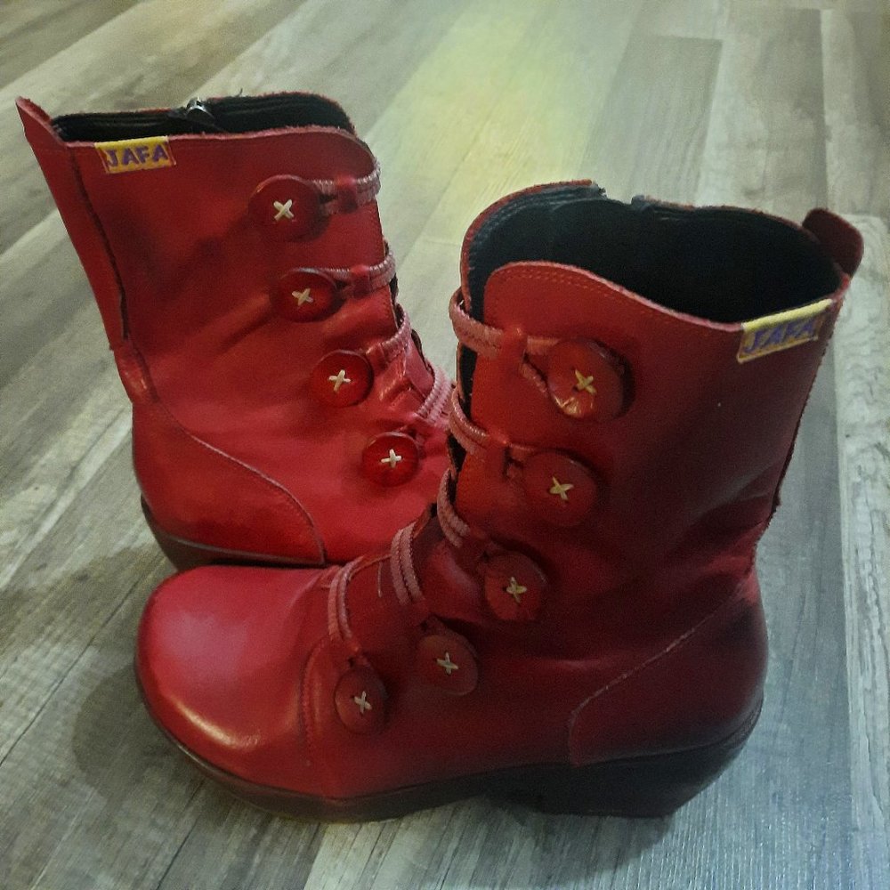 Jafa boots womens maroon size 9